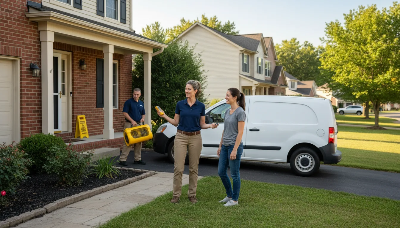 Water restoration image for Water Damage & Restoration Services in Winslow, IN